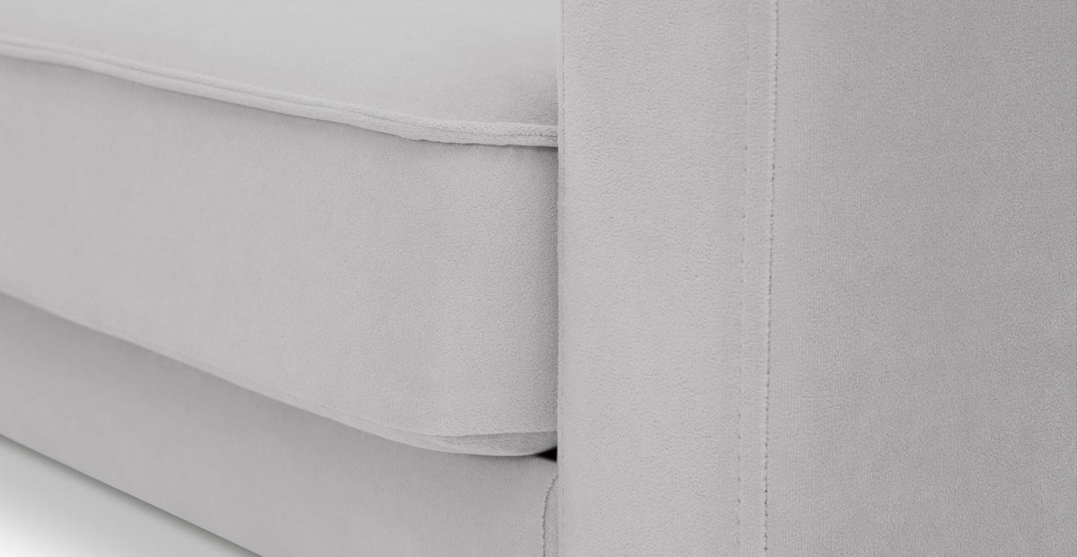 Klem Gri İkili ve Hardal Loveseat Koltuk Takımı - Kadife