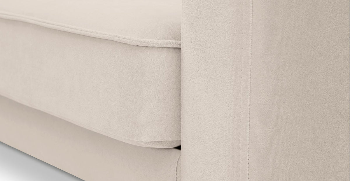 Klem Vanilya Üçlü ve Sisli Yeşil İkili Koltuk Takımı - Kadife & Fitilli Kadife