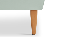 Klem Bench Ahşap Ayak - Kadife