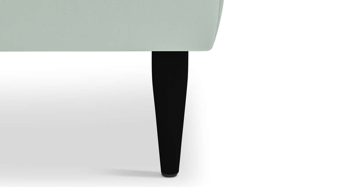 Klem Bench Ahşap Ayak - Kadife
