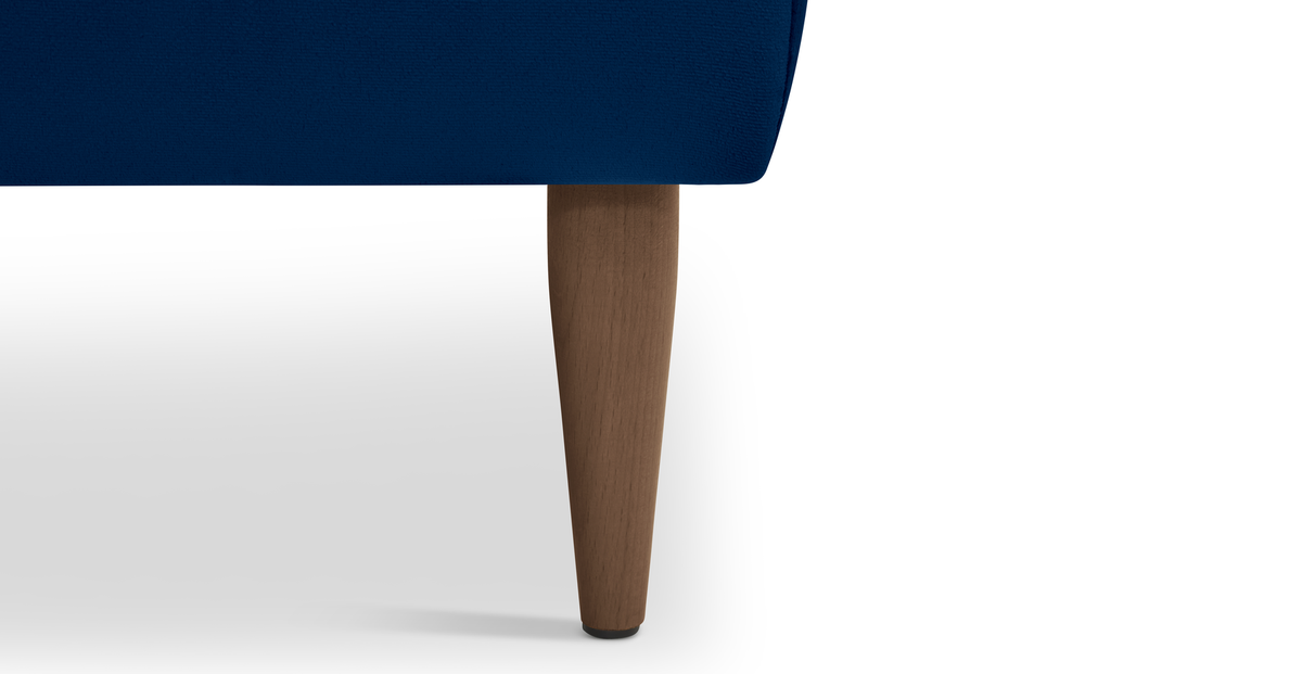 Klem Bench Ahşap Ayak - Kadife