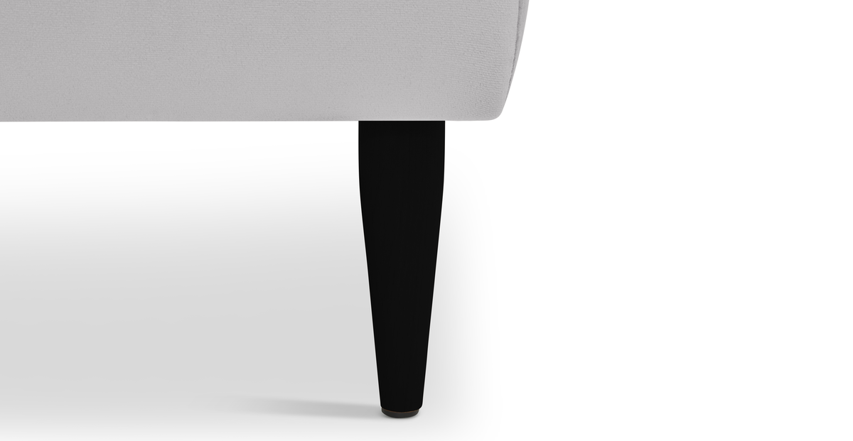 Klem Bench Ahşap Ayak - Kadife