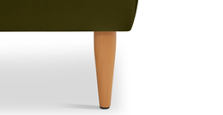 Klem Bench Ahşap Ayak - Kadife