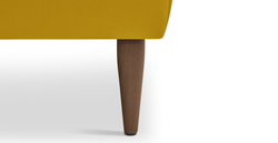 Klem Bench Ahşap Ayak - Kadife