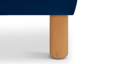 Klem Bench Silindir Ahşap Ayak - Kadife