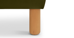 Klem Bench Silindir Ahşap Ayak - Kadife