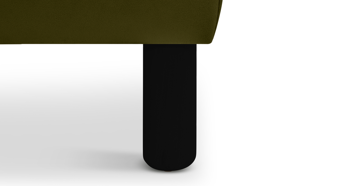 Klem Bench Silindir Ahşap Ayak - Kadife