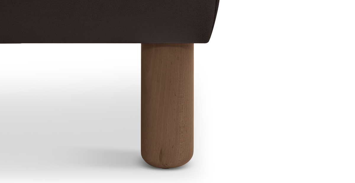 Klem Bench Silindir Ahşap Ayak - Kadife