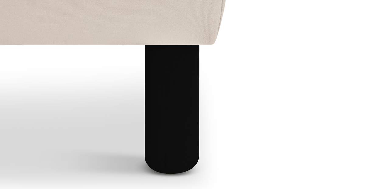 Klem Bench Silindir Ahşap Ayak - Kadife