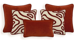 Moire Ki̇remi̇t 5Li̇ Punch Kırlent Takımı