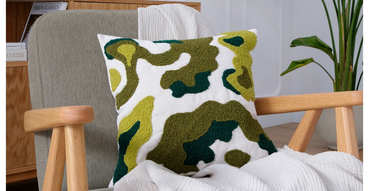 Moss Green Punch Kırlent