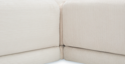 Carle Kemik L Köşe Koltuk Takımı - Fitilli Kadife