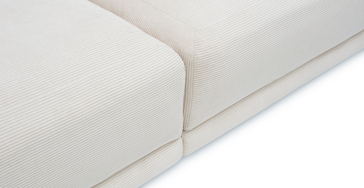 Carle Kemik L Köşe Koltuk Takımı - Fitilli Kadife