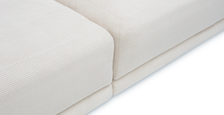 Carle Kemik L Köşe Koltuk Takımı - Fitilli Kadife