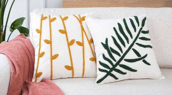 Straw Doğal Dokuma Punch Kırlent