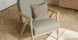 Klem Slim Köşe Koltuk ve Levy Berjer Koltuk Takımı - Kadife & Fitilli Kadife