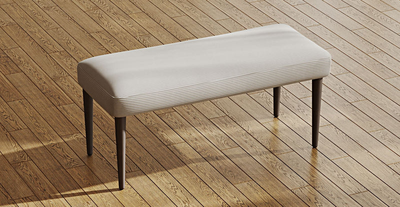 Lyno 77x140 Cm Açılır Yemek Masası Takımı (Roa Bench & 4 Roa Sandalye) - Fitilli Kadife