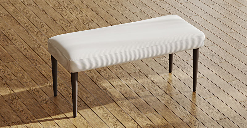 Lyno 77x140 Cm Açılır Yemek Masası Takımı (Roa Bench & 4 Roa Sandalye) - Fitilli Kadife
