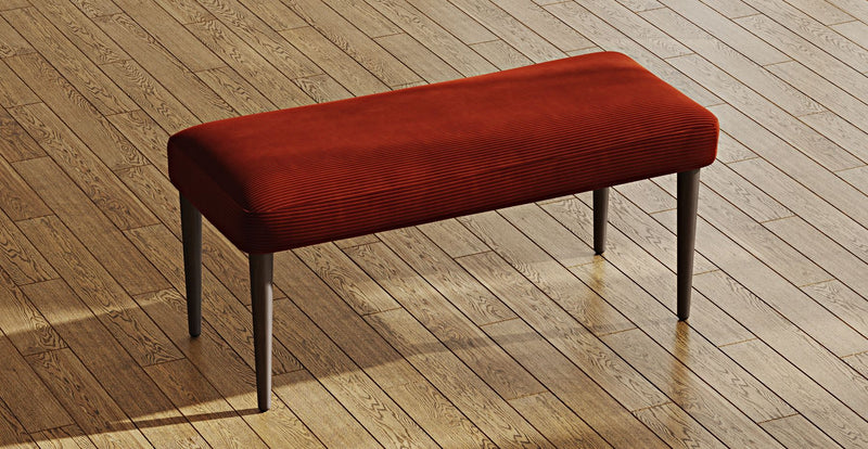 Lyno 77x140 Cm Açılır Yemek Masası Takımı (Roa Bench & 4 Roa Sandalye) - Fitilli Kadife