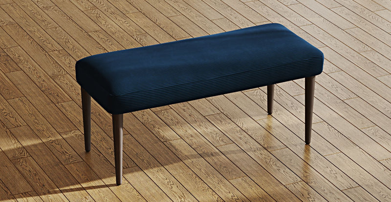 Lyno 77x140 Cm Açılır Yemek Masası Takımı (Roa Bench & 4 Roa Sandalye) - Fitilli Kadife