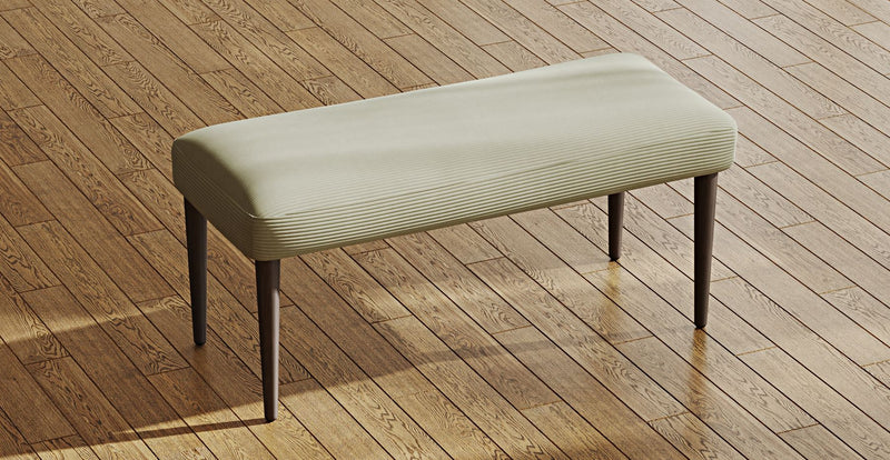 Lyno 77x140 Cm Açılır Yemek Masası Takımı (Roa Bench & 4 Roa Sandalye) - Fitilli Kadife