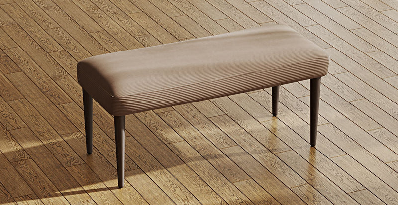 Lyno 77x140 Cm Açılır Yemek Masası Takımı (Roa Bench & 4 Roa Sandalye) - Fitilli Kadife