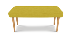 Lyno 97x160 Cm Açılır Yemek Masası Takımı (Bench&4Lü Roa) - Fitilli Kadife