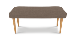 Lyno 97x160 Cm Açılır Yemek Masası Takımı (Bench&4Lü Roa) - Fitilli Kadife