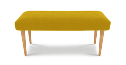 Lyno 97x160 Cm Sabit Yemek Masası Takımı (Bench&4Lü Roa) - Kadife