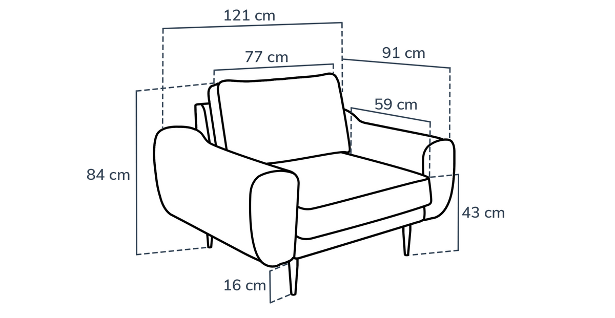 Klem Slim Kiremit Köşe ve Çakıl Tekli Koltuk Takımı - Kadife & Keten