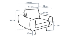Klem Çağla Yeşili Kemik 3-3-1 Koltuk Takımı - Kadife & Fitilli Kadife