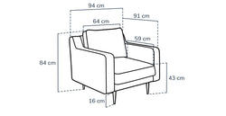 Klem Slim Üçlü ve Tekli Koltuk Takımı - Performans Kadife