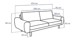 Klem Kemik Çağla Yeşili Hardal 3-3-1 Koltuk Takımı - Fitilli Kadife & Kadife