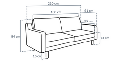 Klem Vanilya Üçlü ve Sisli Yeşil İkili Koltuk Takımı - Kadife & Fitilli Kadife