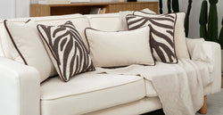 Zebra Kahve Melanj 5Li̇ Punch Kırlent Takımı