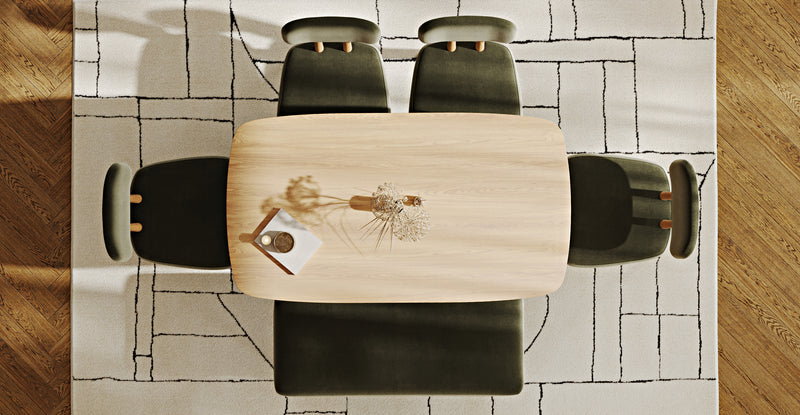 Lyno 77x140 Cm Sabit Yemek Masası Takımı (Roa Bench & 4 Roa Sandalye) - Performans Keten