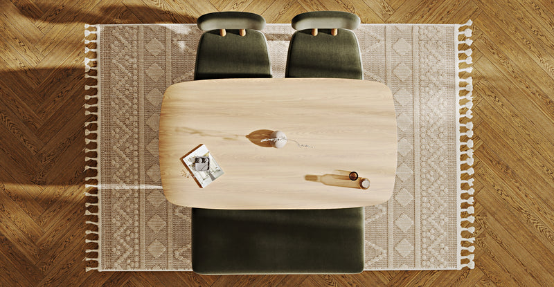 Lyno 77x140 Cm Sabit Yemek Masası Takımı (Roa Bench & 2 Roa Sandalye) - Performans Keten