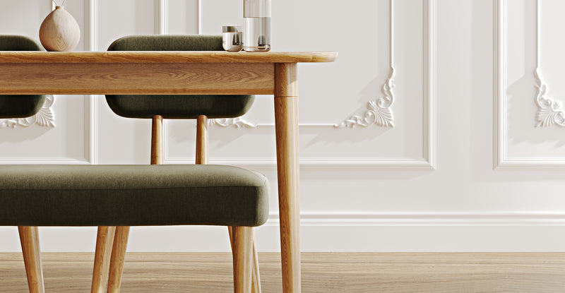 Lyno 77x140 Cm Sabit Yemek Masası Takımı (Roa Bench & 2 Roa Sandalye) - Performans Keten
