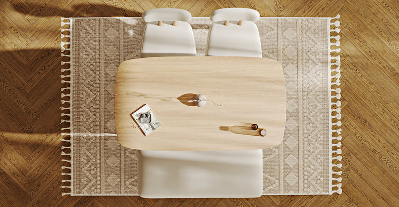 Lyno 77x140 Cm Sabit Yemek Masası Takımı (Roa Bench & 2 Roa Sandalye) - Performans Kadife