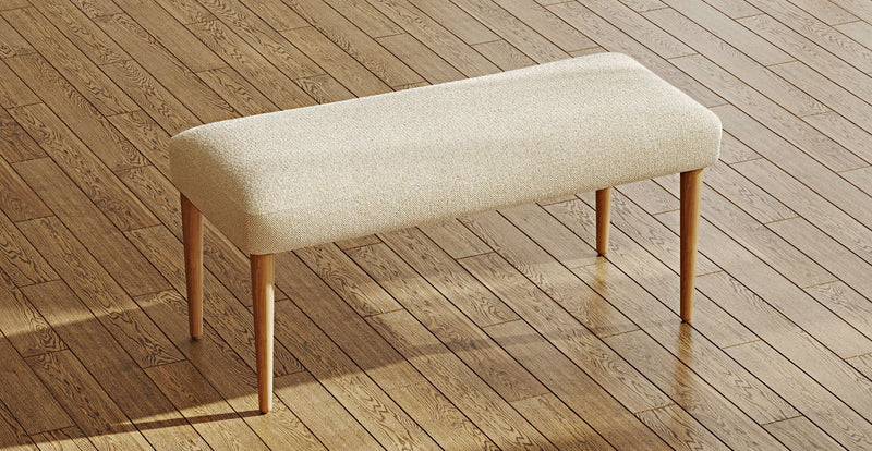 Lyno 77x140 Cm Açılır Yemek Masası Takımı (2 Roa Bench) - Doğal Doku