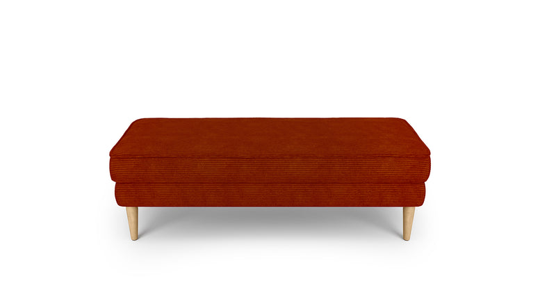 Klem Bench Ahşap Ayak - Fitilli Kadife