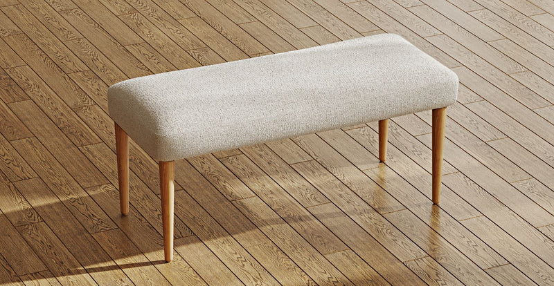 Lyno 77x140 Cm Açılır Yemek Masası Takımı (2 Roa Bench) - Doğal Doku