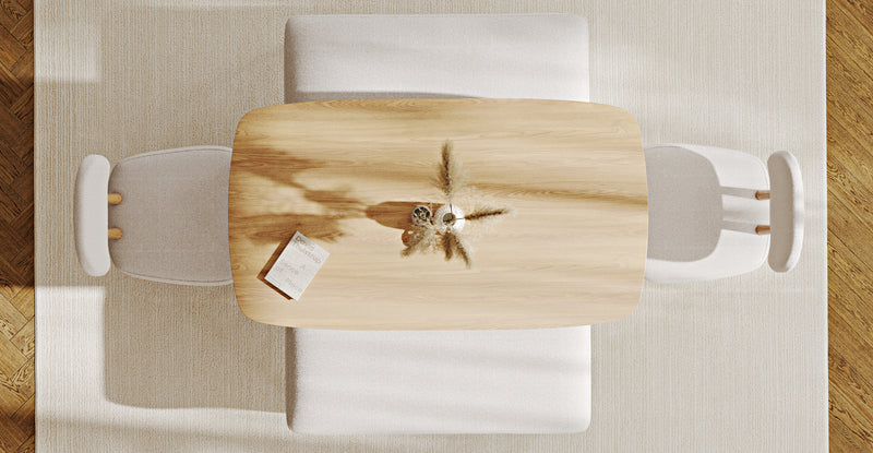 Lyno 77x140 Cm Sabit Yemek Masası Takımı (2 Roa Bench & 2 Roa Sandalye) - Keten