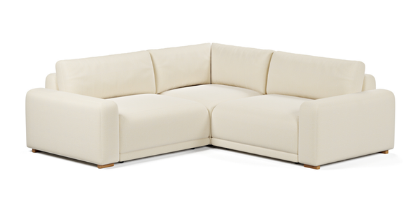 Carle 234 x 234 Minderli Köşe Çift Kollu - Doğal Doku