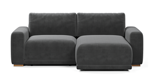 Carle 218 x 160 Dinlenmeli Köşe Çift Kollu - Kadife