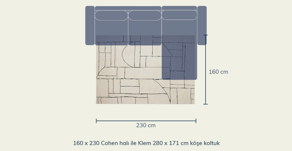 Cohen Yumuşak Halı - 160 x 230