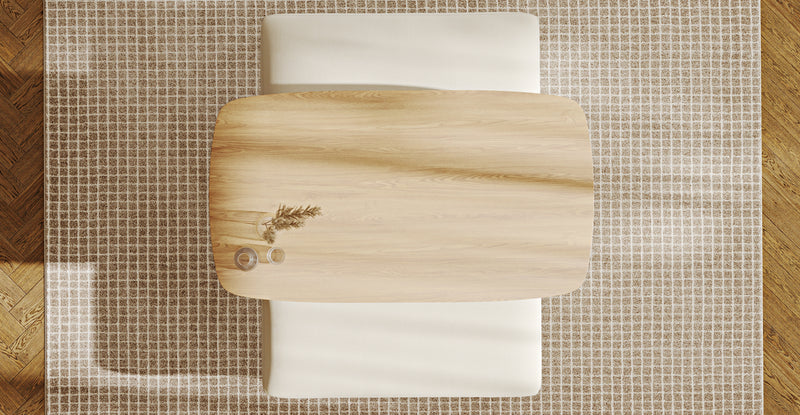 Lyno 77x140 Cm Sabit Yemek Masası Takımı (2 Roa Bench) - Doğal Doku