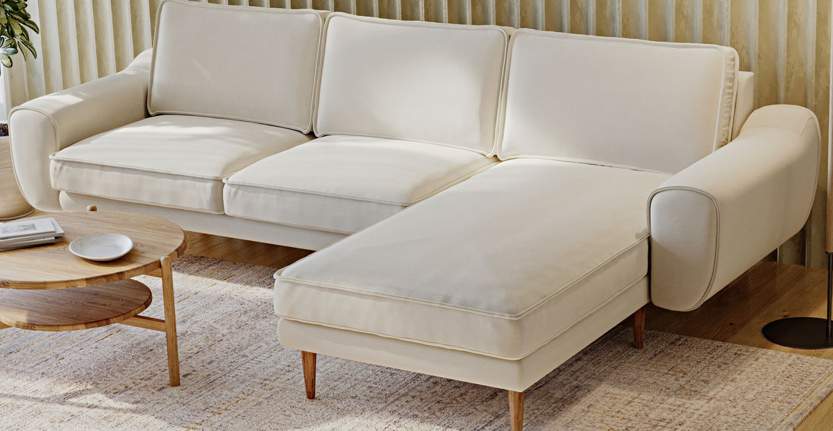 Klem Bej 280 x 171 Köşe ve Levy Yosun Berjer Koltuk Takımı - Performans Kadife