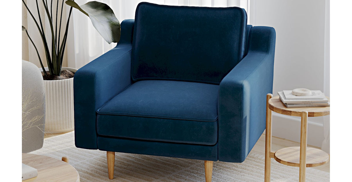 Nyra Yataklı Üçlü ve Klem Slim Tekli Koltuk Takımı - Doğal Doku & Kadife