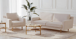 Klem Slim Üçlü ve Tekli Koltuk Takımı - Kadife